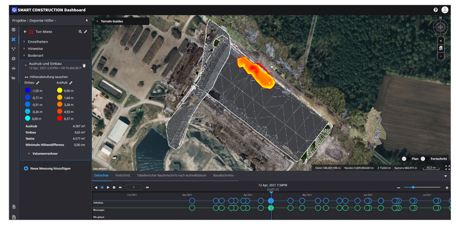 Terrain mapping with Smart Construction Dashboard.