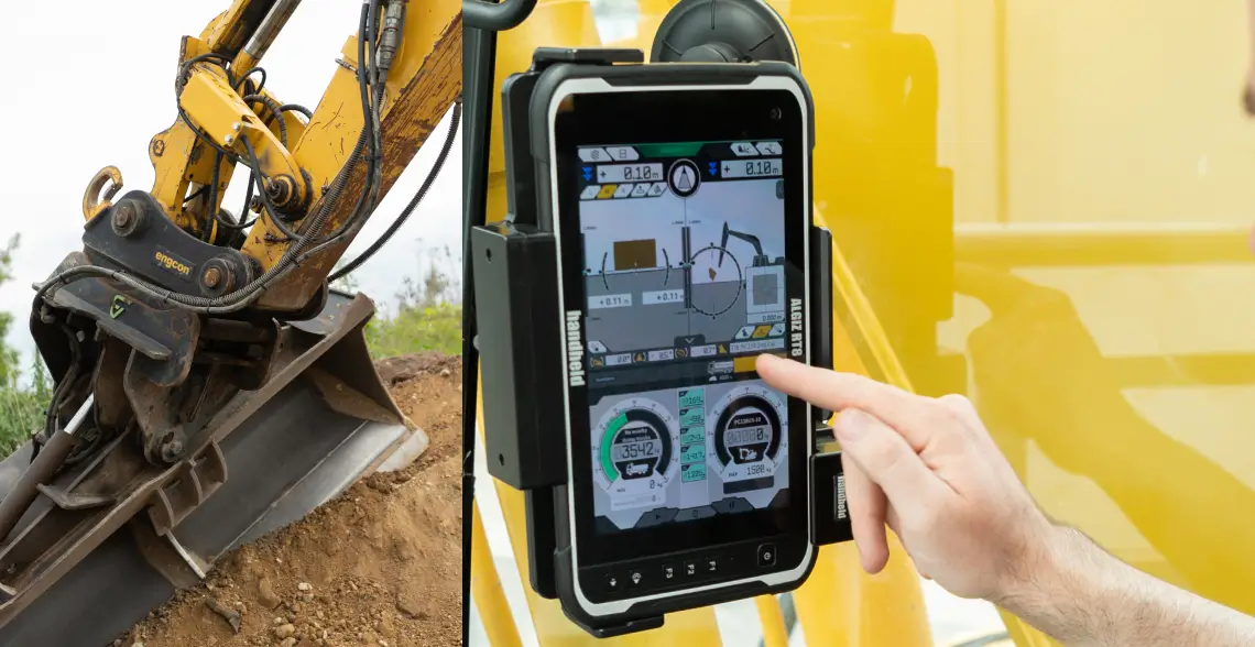 Komatsu 3D Machine Guidance has a payload meter functionality to weigh volume within the bucket.